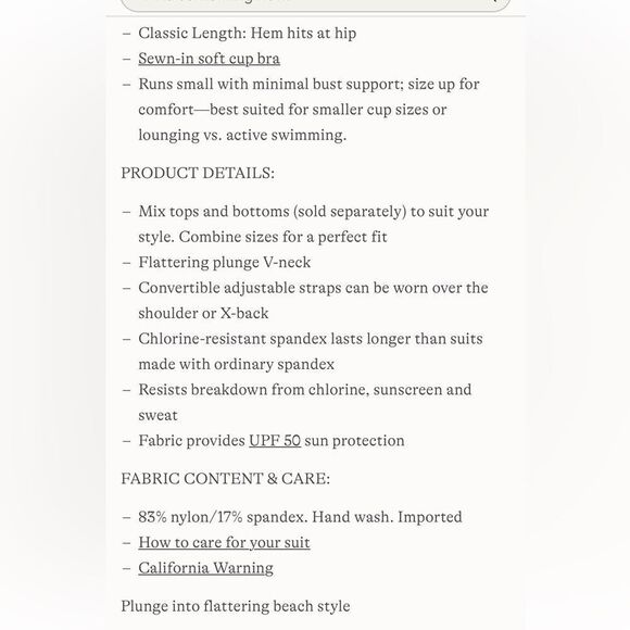 Lands' End v neck plunge multi floral X back tankini coral roses Lily Various - Picture 6 of 8